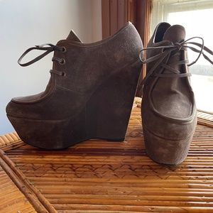 Stuart Weitzan platform ankle booties size 7